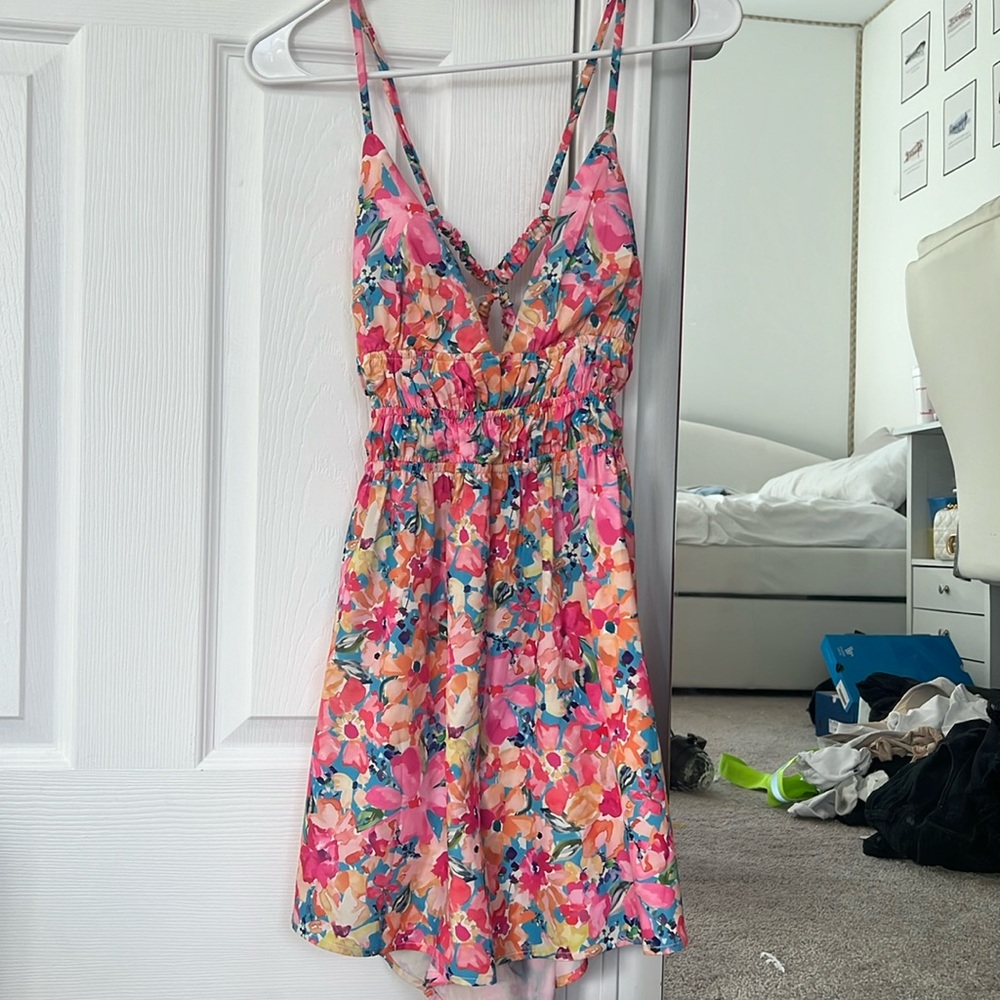 White Fox Floral Romper